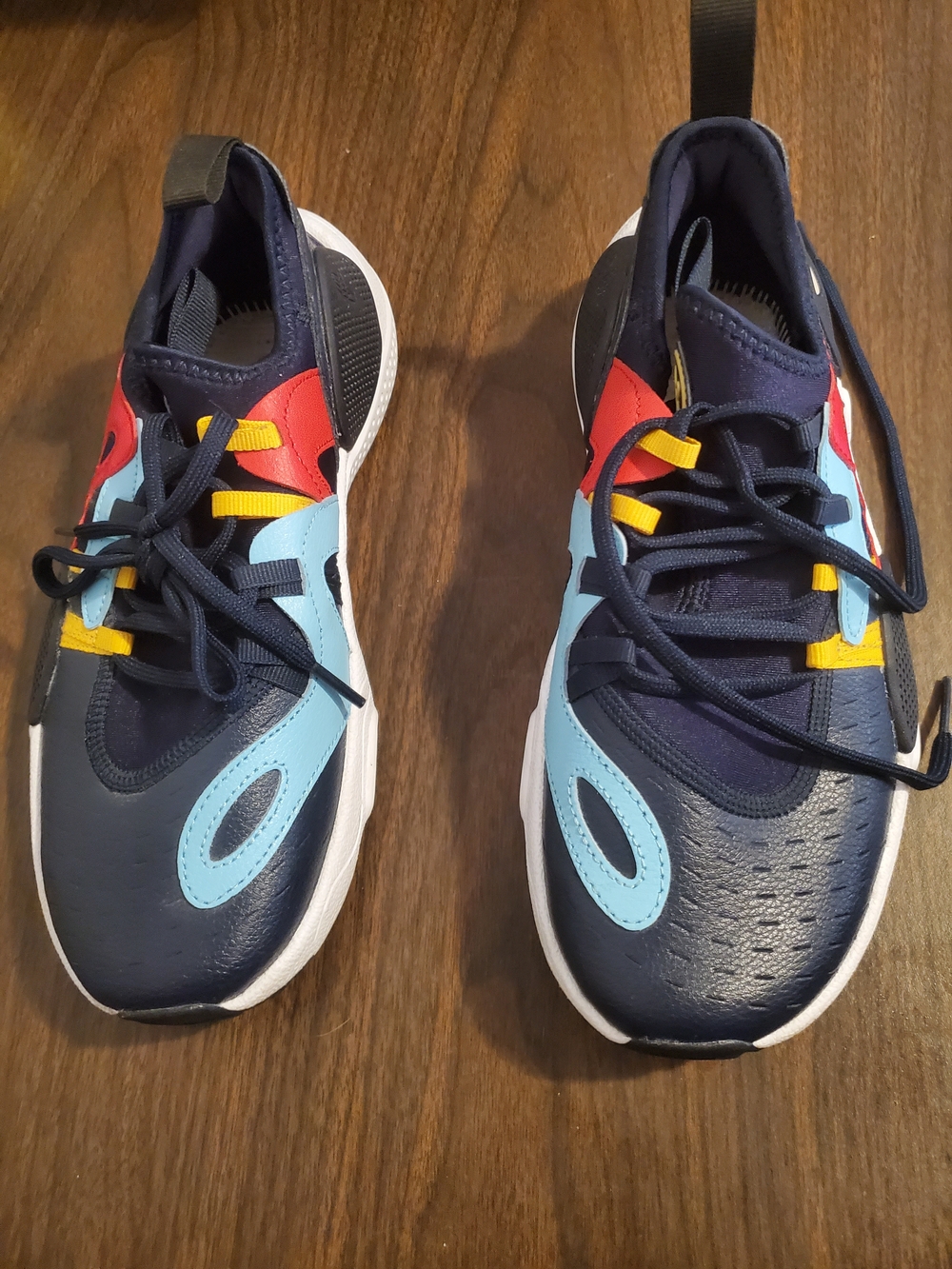 Children's Navy Athletic Sneakers with Blue and Red Accents